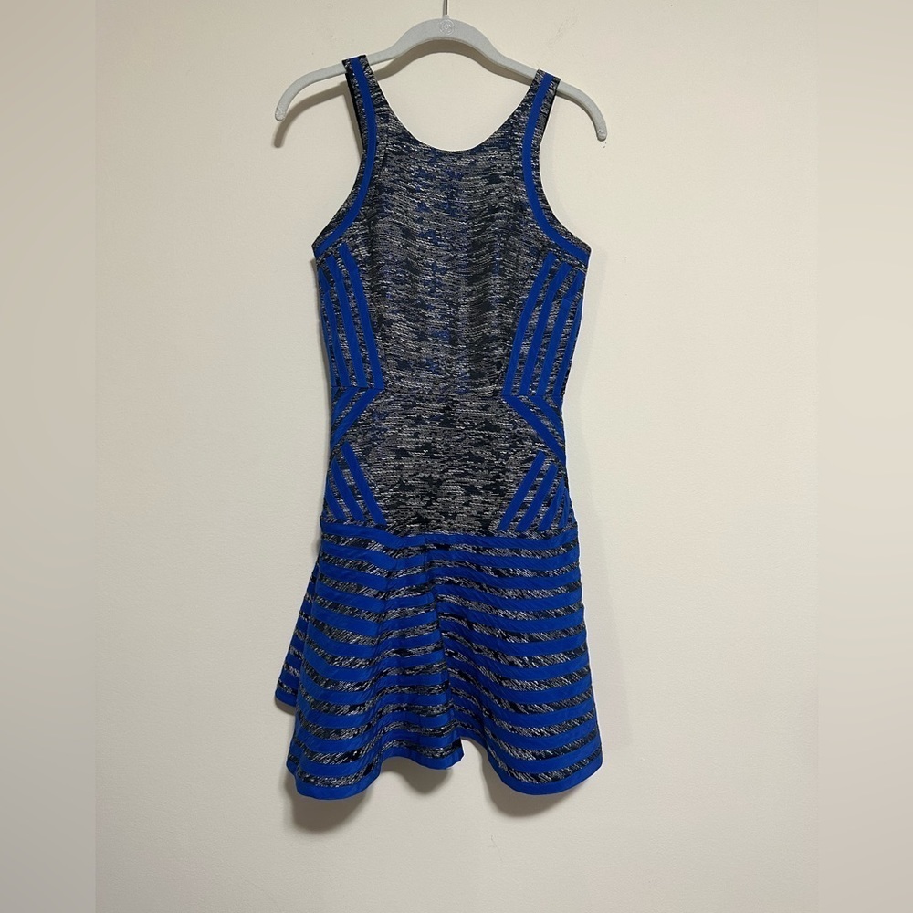 parker black and blue dress XSmall
